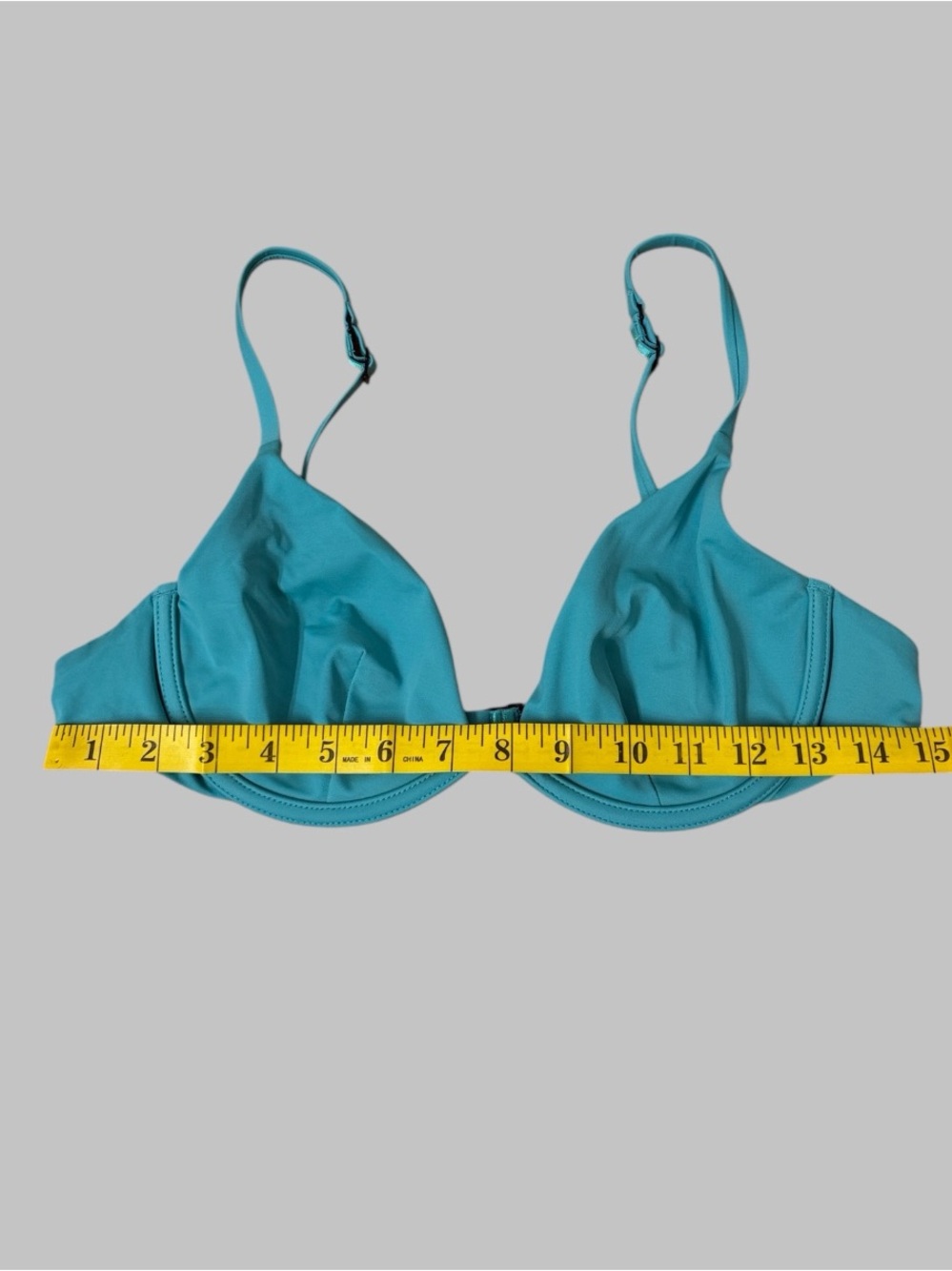 Cuup The Balconette Swim Tide Blue Bikini Top - Picture 4 of 5